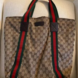 Authentic Gucci Tote- Canvas